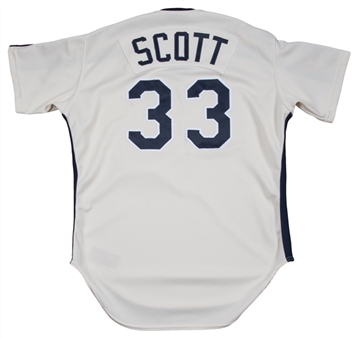 1988 Mike Scott Game Used & Signed Houston Astros Road Jersey (MEARS, MLB Authenticated & JSA)